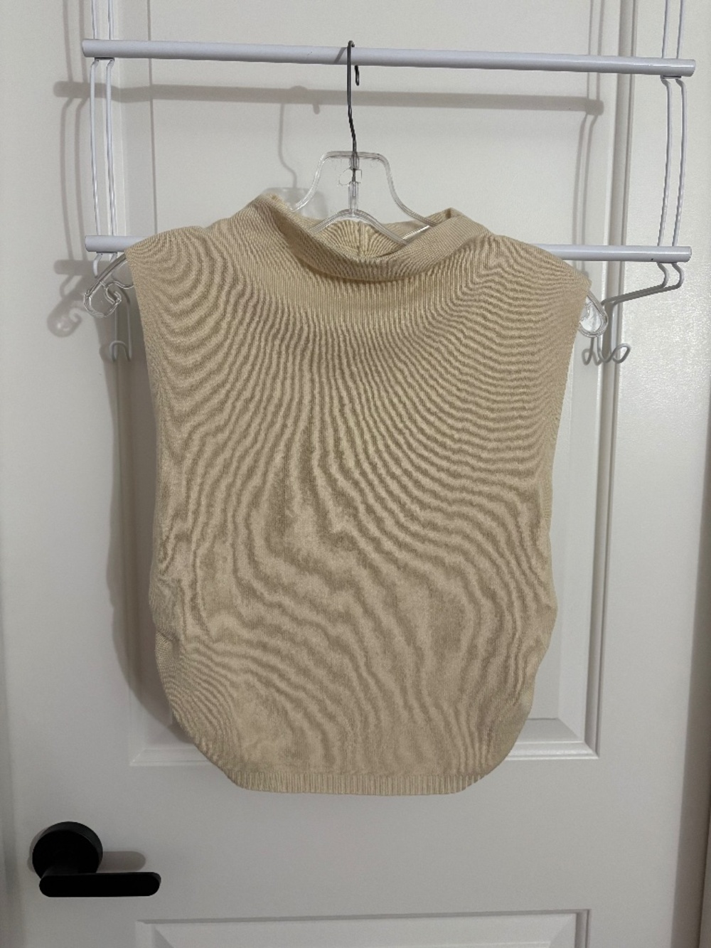Bella Dahl Cream Sleeveless Linen Blend Knit Top Women’s Size Small